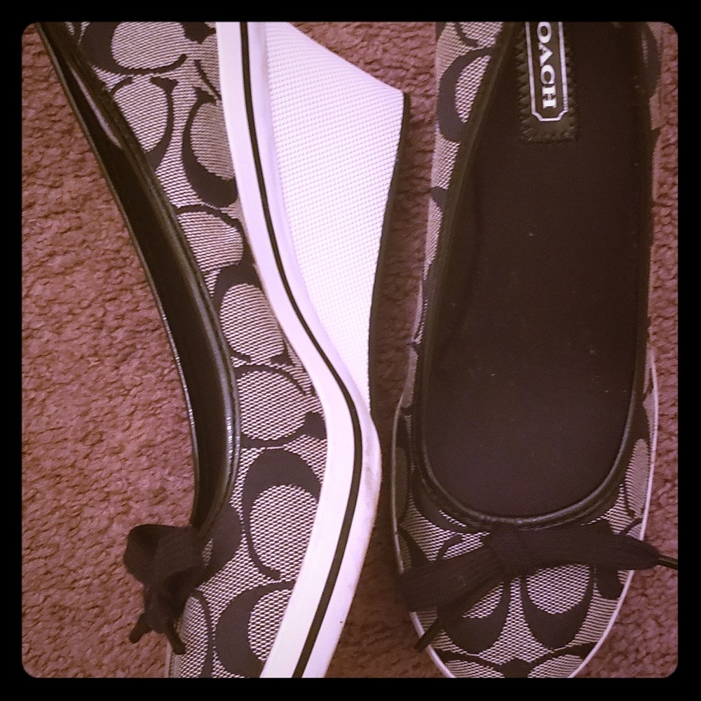 Coach wedge sneakers